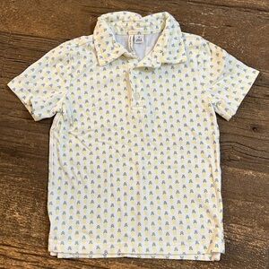 Janie and Jack Pineapple Print Polo‎ Shirt